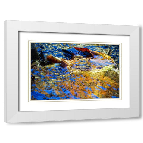 Anagha White Modern Wood Framed Art Print with Double Matting by Cooper, Helena