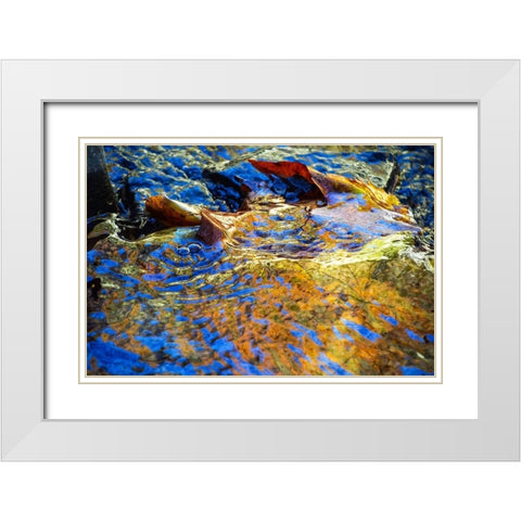 Anagha White Modern Wood Framed Art Print with Double Matting by Cooper, Helena