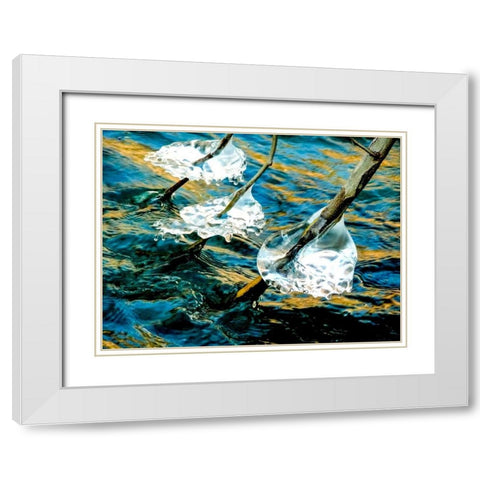 Prosperity White Modern Wood Framed Art Print with Double Matting by Cooper, Helena