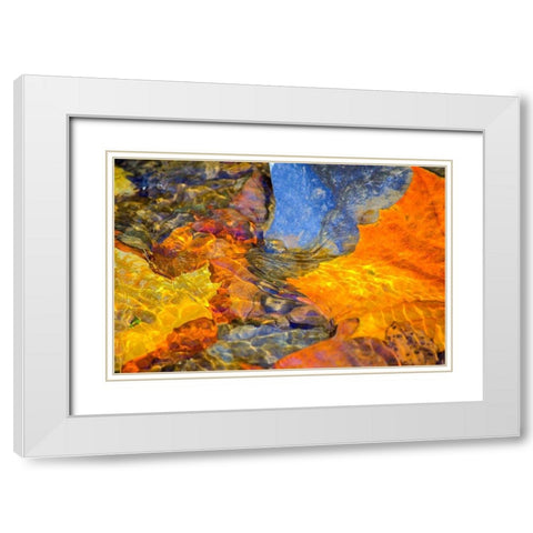 Undulations White Modern Wood Framed Art Print with Double Matting by Cooper, Helena