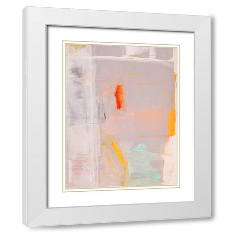 Mosaic VI White Modern Wood Framed Art Print with Double Matting by Aryai, Sia