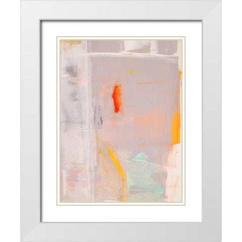 Mosaic VI White Modern Wood Framed Art Print with Double Matting by Aryai, Sia