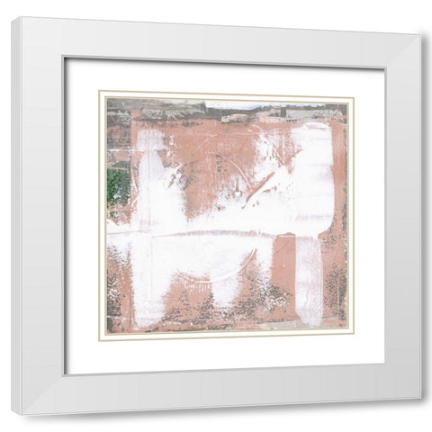 Mosaic X White Modern Wood Framed Art Print with Double Matting by Aryai, Sia