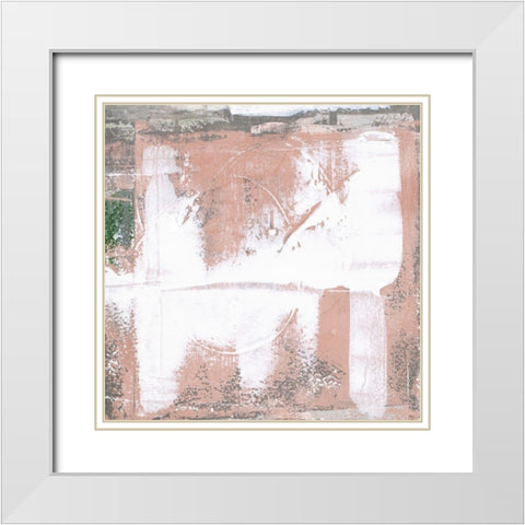 Mosaic X White Modern Wood Framed Art Print with Double Matting by Aryai, Sia