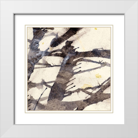 Largo 102 White Modern Wood Framed Art Print with Double Matting by Aryai, Sia