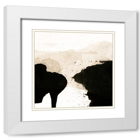 Largo 108 White Modern Wood Framed Art Print with Double Matting by Aryai, Sia