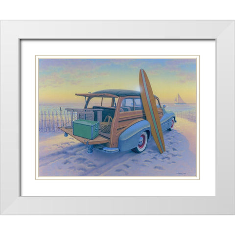 Ready to Go White Modern Wood Framed Art Print with Double Matting by Courtney, Richard