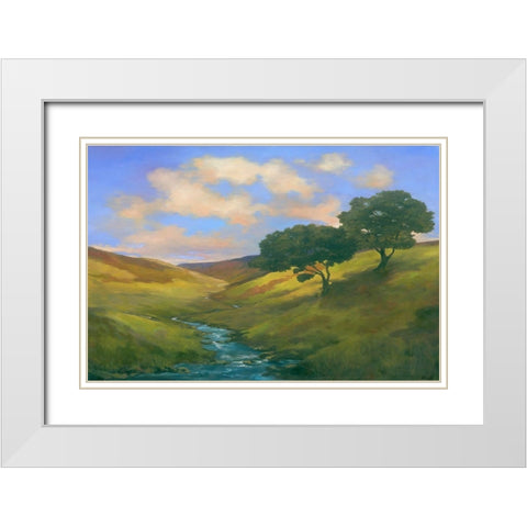 Memories II White Modern Wood Framed Art Print with Double Matting by Reynolds, Graham