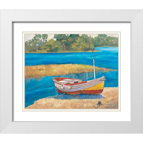 Fishing Boat II White Modern Wood Framed Art Print with Double Matting by Reynolds, Graham