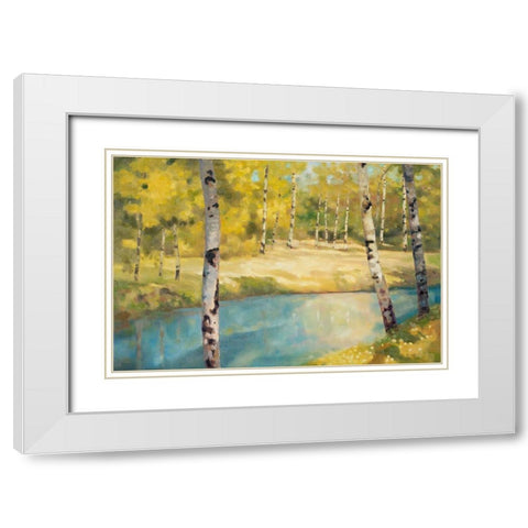 Bridge End White Modern Wood Framed Art Print with Double Matting by Reynolds, Graham