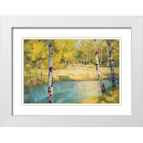 Bridge End White Modern Wood Framed Art Print with Double Matting by Reynolds, Graham