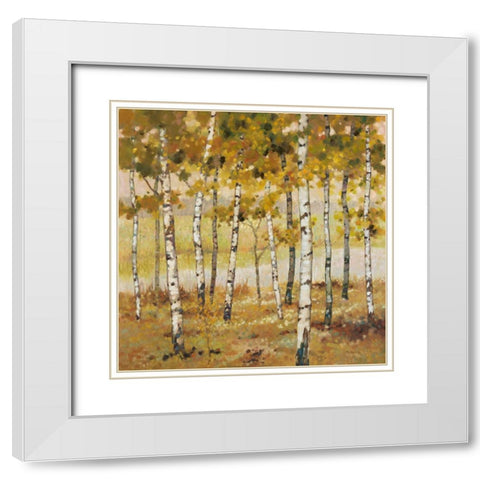 Brookside White Modern Wood Framed Art Print with Double Matting by Reynolds, Graham