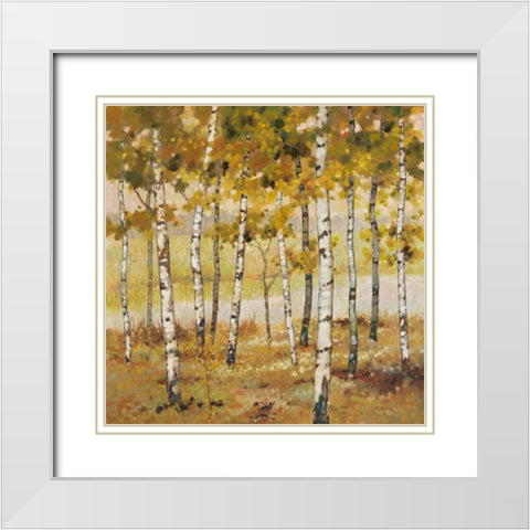 Brookside White Modern Wood Framed Art Print with Double Matting by Reynolds, Graham