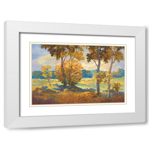 Windstill II White Modern Wood Framed Art Print with Double Matting by Reynolds, Graham
