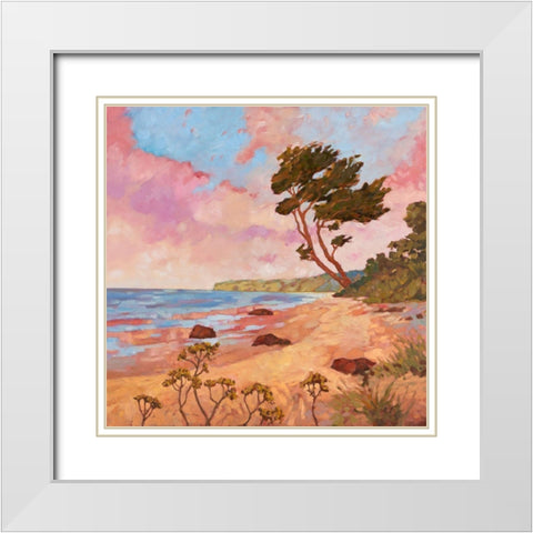 Sea Breeze I White Modern Wood Framed Art Print with Double Matting by Reynolds, Graham