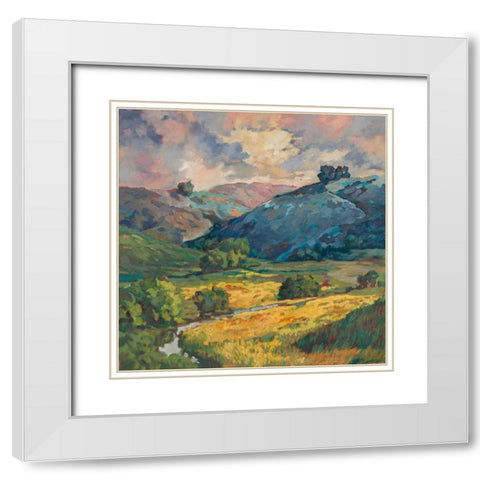 Windy Weather I White Modern Wood Framed Art Print with Double Matting by Reynolds, Graham