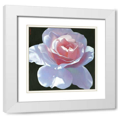 Easy To Love White Modern Wood Framed Art Print with Double Matting by Montana, Enzo