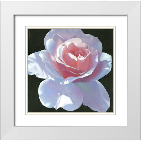 Easy To Love White Modern Wood Framed Art Print with Double Matting by Montana, Enzo