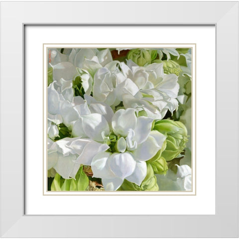 Bright Moments White Modern Wood Framed Art Print with Double Matting by Montana, Enzo