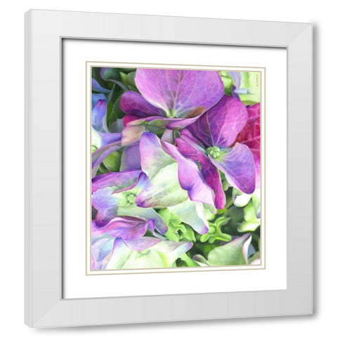 Love White Modern Wood Framed Art Print with Double Matting by Montana, Enzo