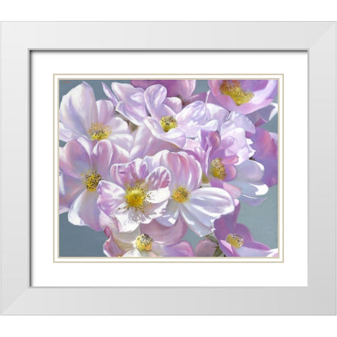 Calling All Angels White Modern Wood Framed Art Print with Double Matting by Montana, Enzo