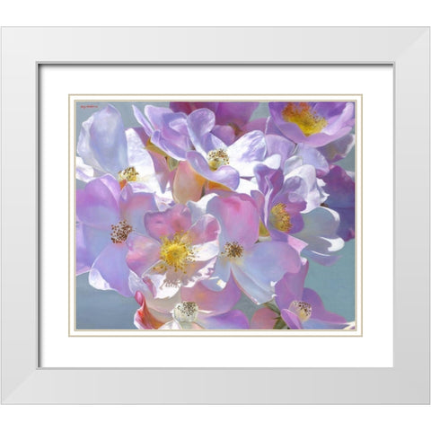 Dear Mama White Modern Wood Framed Art Print with Double Matting by Montana, Enzo