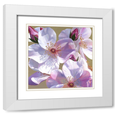 Fascination White Modern Wood Framed Art Print with Double Matting by Montana, Enzo