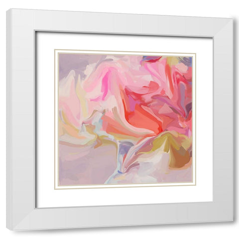 Freedom of expression I White Modern Wood Framed Art Print with Double Matting by Orlov, Irena