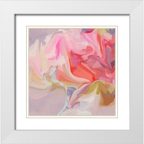 Freedom of expression I White Modern Wood Framed Art Print with Double Matting by Orlov, Irena