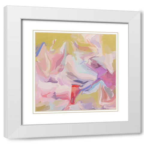 Freedom of expression II White Modern Wood Framed Art Print with Double Matting by Orlov, Irena