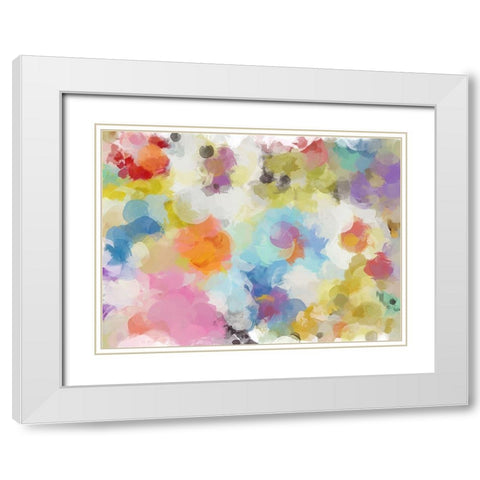 Playful Movement IV White Modern Wood Framed Art Print with Double Matting by Orlov, Irena
