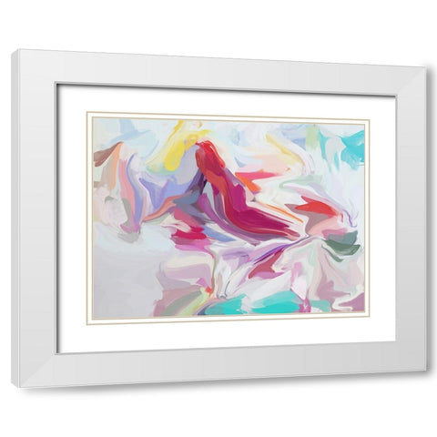 Energy Surrounding Your Life I White Modern Wood Framed Art Print with Double Matting by Orlov, Irena