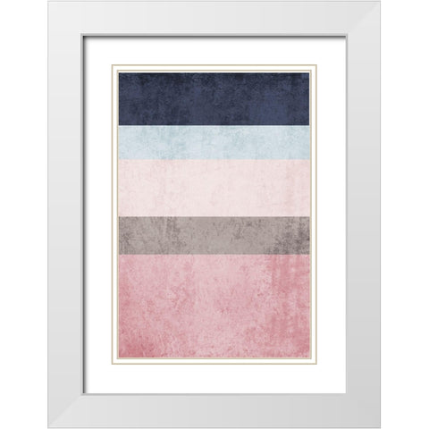 Modern minimalist II White Modern Wood Framed Art Print with Double Matting by Orlov, Irena