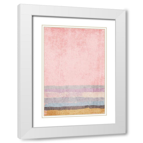 Modern minimalist VII White Modern Wood Framed Art Print with Double Matting by Orlov, Irena