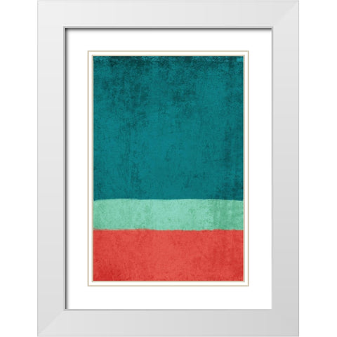 Modern minimalist VIII White Modern Wood Framed Art Print with Double Matting by Orlov, Irena