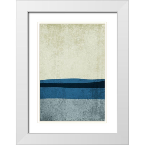 Modern minimalist XII White Modern Wood Framed Art Print with Double Matting by Orlov, Irena
