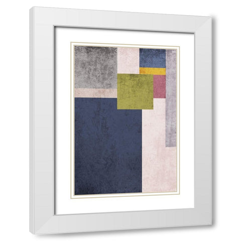 Modern minimalist XV White Modern Wood Framed Art Print with Double Matting by Orlov, Irena