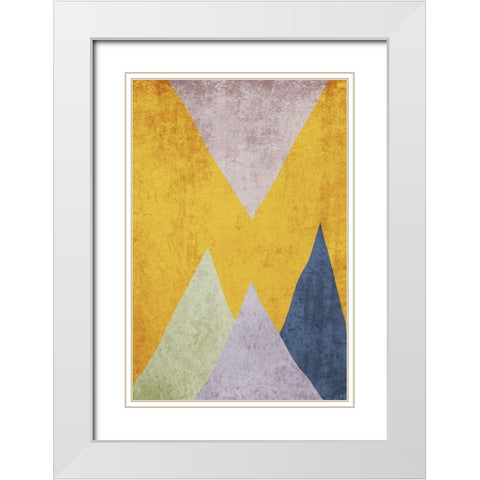 Modern minimalist XVIII White Modern Wood Framed Art Print with Double Matting by Orlov, Irena