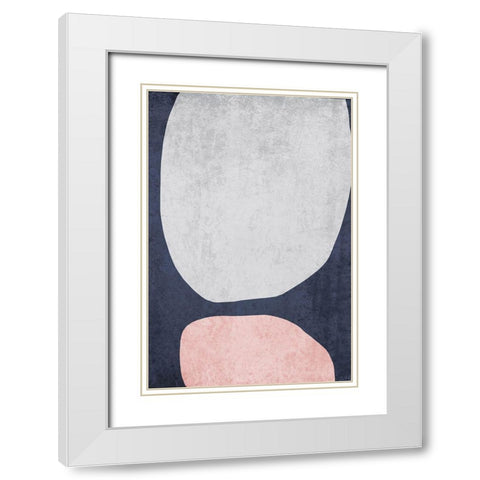 Minimalist Geometric I White Modern Wood Framed Art Print with Double Matting by Orlov, Irena