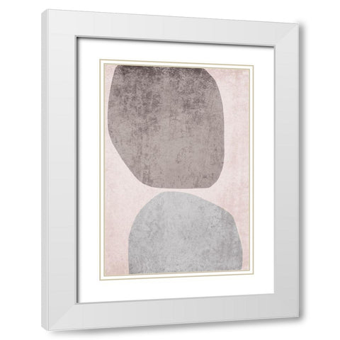 Minimalist Geometric II White Modern Wood Framed Art Print with Double Matting by Orlov, Irena