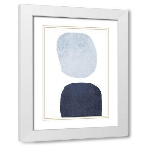 Minimalist Geometric VI White Modern Wood Framed Art Print with Double Matting by Orlov, Irena