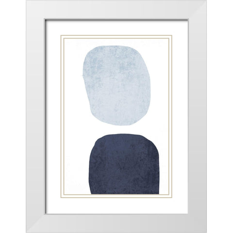 Minimalist Geometric VI White Modern Wood Framed Art Print with Double Matting by Orlov, Irena