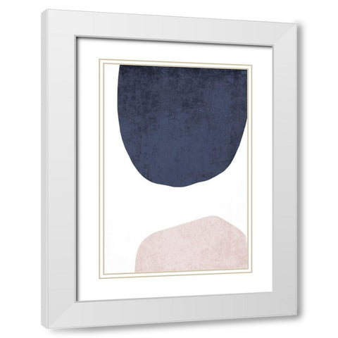 Minimalist Geometric VII White Modern Wood Framed Art Print with Double Matting by Orlov, Irena