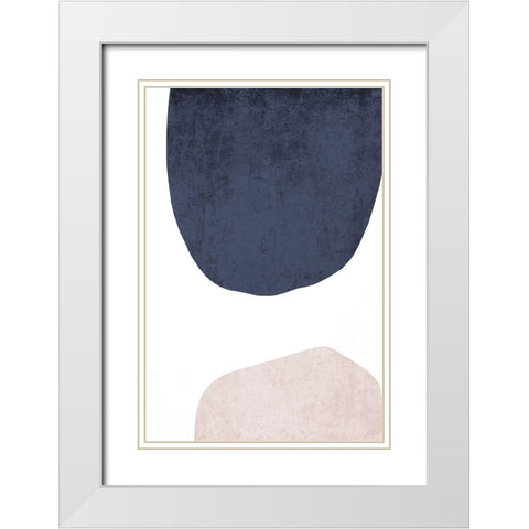 Minimalist Geometric VII White Modern Wood Framed Art Print with Double Matting by Orlov, Irena