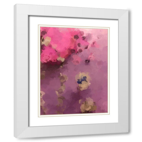 Color and Shape II White Modern Wood Framed Art Print with Double Matting by Orlov, Irena