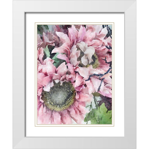 Soft Pink White Modern Wood Framed Art Print with Double Matting by Orlov, Irena