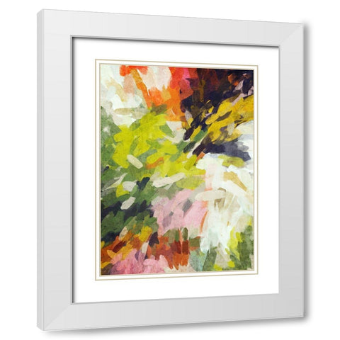 The Cheerful Day I White Modern Wood Framed Art Print with Double Matting by Orlov, Irena