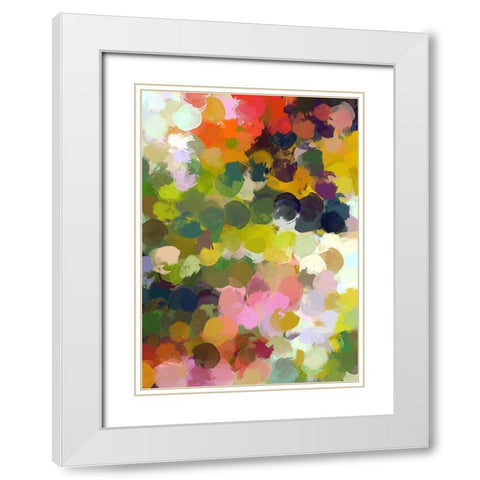 The Cheerful Day III White Modern Wood Framed Art Print with Double Matting by Orlov, Irena
