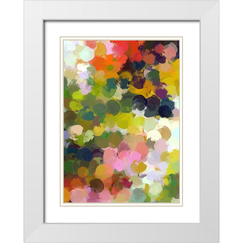 The Cheerful Day III White Modern Wood Framed Art Print with Double Matting by Orlov, Irena