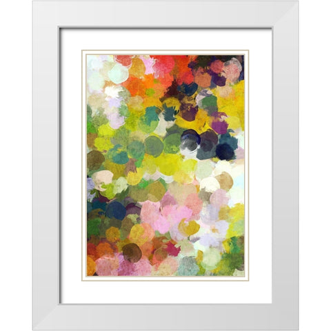 The Cheerful Day IV White Modern Wood Framed Art Print with Double Matting by Orlov, Irena